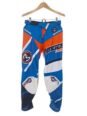 Moose Racing M1 Pants Blue Orange Moto MX Riding Gear Size 32